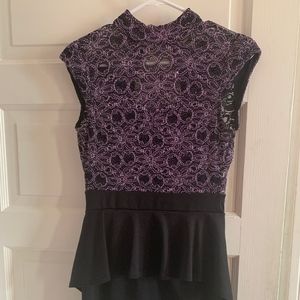 Purple Sparkle Cocktail Dress